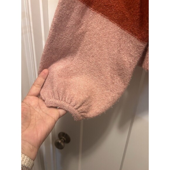 American Eagle Outfitters Oversized Cropped Fall Striped Cardigan Size Medium - Picture 4 of 7